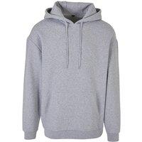 Build Your Brand Men's Basic Oversized Hoodie in Grey | Size: 2XL
