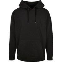 Build Your Brand Men's Basic Oversized Hoodie in Black | Size: Small