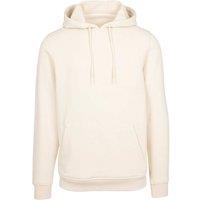Build Your Brand Men's Heavy Hoodie in Light Sand | Size: XS
