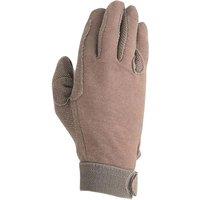 Hy5 Men's Cotton Pimple Palm Riding Gloves in Brown | Size: XS