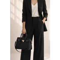 SVNX Women's Top Handle Satchel Handbag in Black