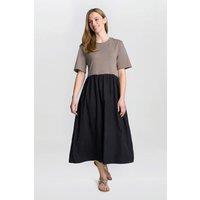 Gina Bacconi Women's Cat Two Tone T-Shirt Dress in Black | Size: S/M