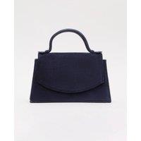 Phase Eight Women's Suede Effect Top Handle Bag in Dark Navy
