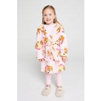 Brand Threads Paw Patrol Fleece Robe in Pink | Size: 3-4 Years