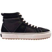 Iguana Men's Bomer Mid Cow Suede Trainers in Black | Size: 11