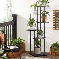 Garden Sanctuary 6-Tier Plant Stand Plant Display in Black