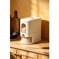 ExtraStar 5kg Airtight Rice Dispenser & Storage Container with Measuring Cup in Light Beige