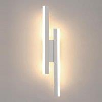 Pheashine Modern LED acrylic wall lamp, Tri-color 3000/4500/6500K Indoor use in White