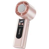 Dyzi Handheld AC Ice Cooling Fan USB-C Rechargeable Portable 199 Speed in Pink