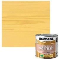 Ronseal Quick Dry Interior Varnish Matt Light Oak 250ml - 39428 in Brown