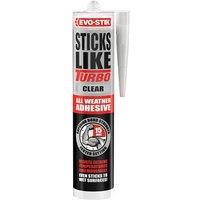 Evo-Stik Sticks Like Turbo Clear 290ml - Fast Setting Adhesive