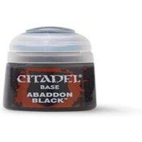 Citadel Games Workshop Colour Base: Abaddon Black (12ml) Paint