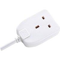 Masterplug Trailing Extension Lead 1 Gang 13A 10M - BOG10-MP in White
