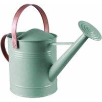 St Helens Metal watering can 4.5L with sprinkler nozzle - sage green finish in Pale Green