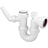 McAlpine WM14V Sink Trap with 135 Swivel Nozzle with Anti-Syphon (Silentrap in White