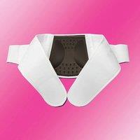 Vivadia Adjustable Lumbar Back Support Belt S/M (29 - 39in) in White