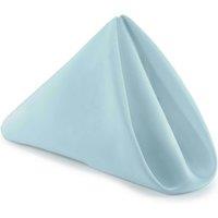 Neel Blue 20 Inch Polyester Table Napkins, Reusable, Wrinkle-Resistant - 50x50cm in Baby Blue | Size: 50x50 cm