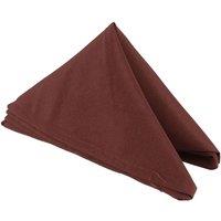 Neel Blue 20 Inch Polyester Table Napkins, Reusable, Wrinkle-Resistant - 50x50cm in Chocolate | Size: 50x50 cm