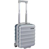 Cabin Max Anode 24L Hard Shell Twin Wheel Underseat Case - 40x30x20cm in Silver | Size: 40 x 30 x 20 cm
