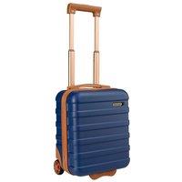 Cabin Max Anode 24L Hard Shell Twin Wheel Underseat Case - 40x30x20cm in Mid Navy | Size: 40 x 30 x 20 cm