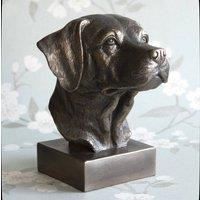 Animal Crackers Heavy Bronze Effect Labrador Dog Head Bust Ornament