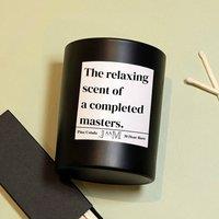 JAAM Masters Graduation Candle Gift Set - Vanilla in Black