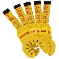 Starrett Plunge Bi-Metal Oscillating Blade 34 x 10mm 18 TPI - KSO-00B10-5 - 5-P in Yellow