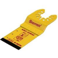 Starrett Plunge Bi-Metal Oscillating Blade 40 x 32mm, 18 TPI in Yellow