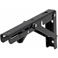 KORVIXA 6x Folding Table Extension Bracket for Campervan Wall in Black | Size: 10000mm x 520mm
