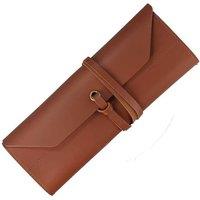 FLAVORA brown Leather Roll Up Tool Storage Organizer Bag | Size: 10000mm x 520mm
