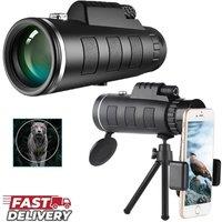 FLAVORA 40x60 Super High Power Portable Monocular Telescope in Black