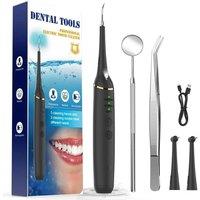 NESTLUNE Electric Dental Scaler Tartar Plaque Calculus Remover in Black | Size: 100g