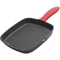 Toque Cast Iron Griddle Grill Pan Skillet BBQ NonStick Frying Cookware in Black