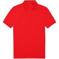 B&C Men's My Polo 65 35 Shirt in Red | Size: Medium