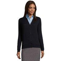 SOL'S Women's Golden Knitted V Neck Cardigan in Navy | Size: Small