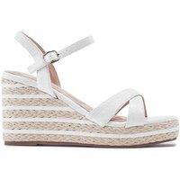 Moda In Pelle Women's 'Maylia' Snake Print Heeled Sandals in White | Size: 7
