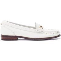Moda In Pelle Women's 'Emella' Leather Loafers in White | Size: 8