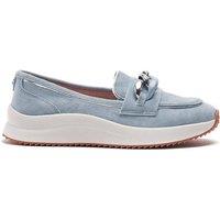 Moda In Pelle Women's 'Sorrento' Suede Loafers in Light Blue | Size: 7