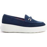 Moda In Pelle Women's 'Ettala' Suede Brogues & Loafers in Navy | Size: 6