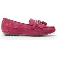 Moda In Pelle Women's 'Essana' Suede Brogues & Loafers in Pink | Size: 7