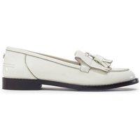 Moda In Pelle Women's 'Florana' Patent Leather Brogues & Loafers in Off-White | Size: 8