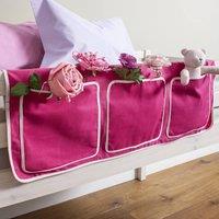 Na and Nani Noa & Nani Kids Bed Tidy - 3 Pocket Pink Storage Organiser