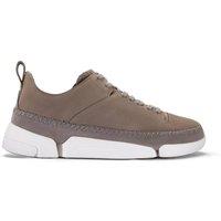 Clarks Men's Trigenic 2 Flex Grey Nubuck Trainers, Lace Up | Size: 10-Standard Fit