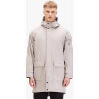 Luke 1977 Men's Champorcher Longline Jacket in Light Grey | Size: Large