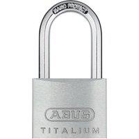 ABUS 64TI/40mm TITALIUM Padlock 40mm Long Shackle Keyed Alike KA6411 in White