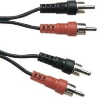 Electrovision Standard 2x Phono Plugs to 2x Phono Plugs Screened Lead in Black