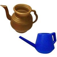 BARGAINS-GALORE Set Of 2 Watering Jug Lotas Bodna Toilet Wash Bucket Lota Cleaning Pot