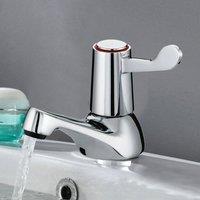 SPETLEK 1 PAIR BATHROOM LEVER BASIN SINK TAPS in Silver | Size: 1000mm x 1000mm