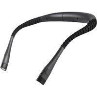 FLAVORA Handsfree LED Flexible Light USB Rechargeable Over Neck in Black