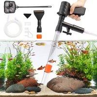 FLAVORA Aquarium Gravel Cleaner Water Changer Kit in Black | Size: 110 cm